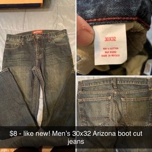 Men’s 30 x 32 boot jeans